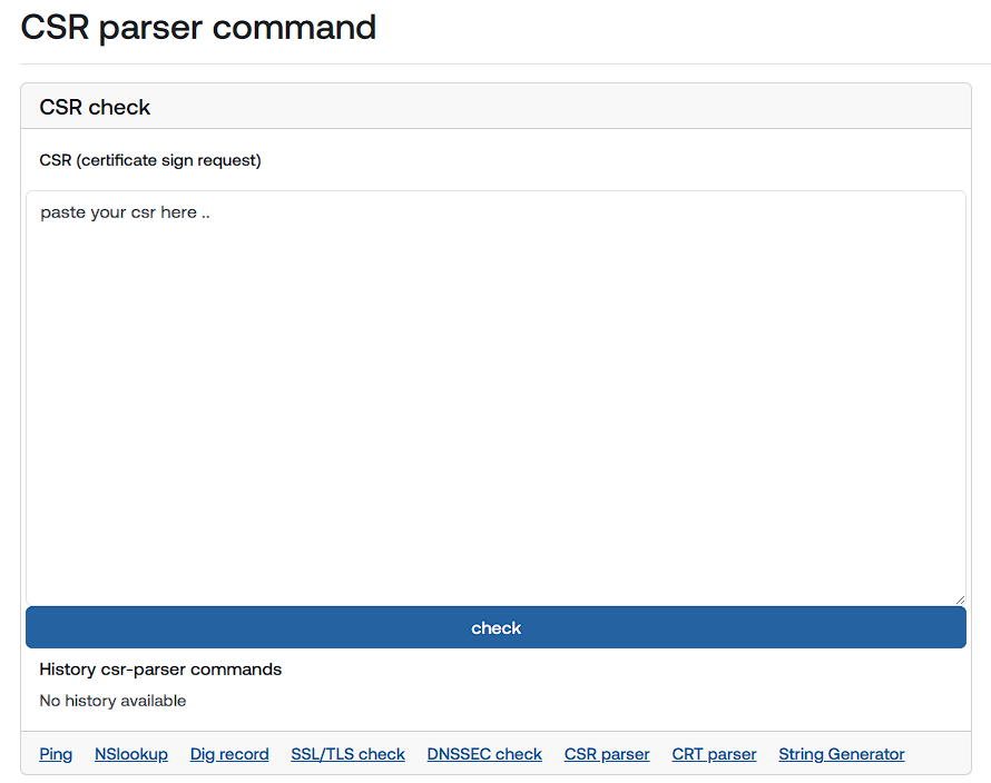 screenshot CSR parser