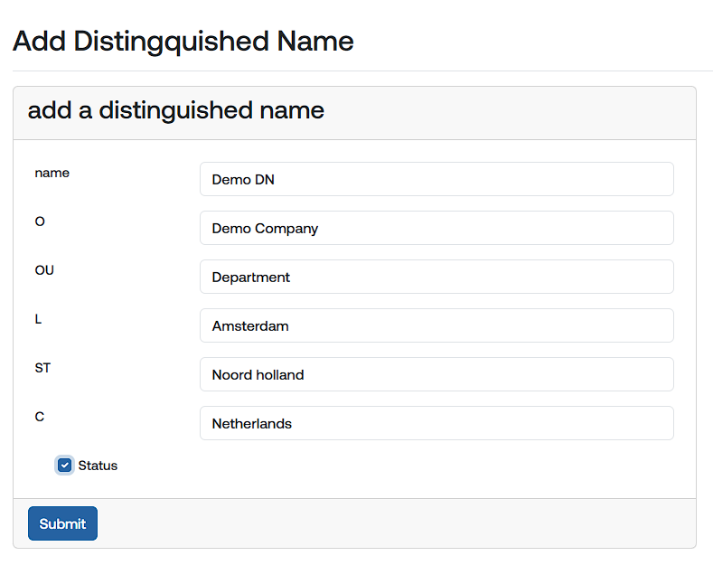 distinguished name