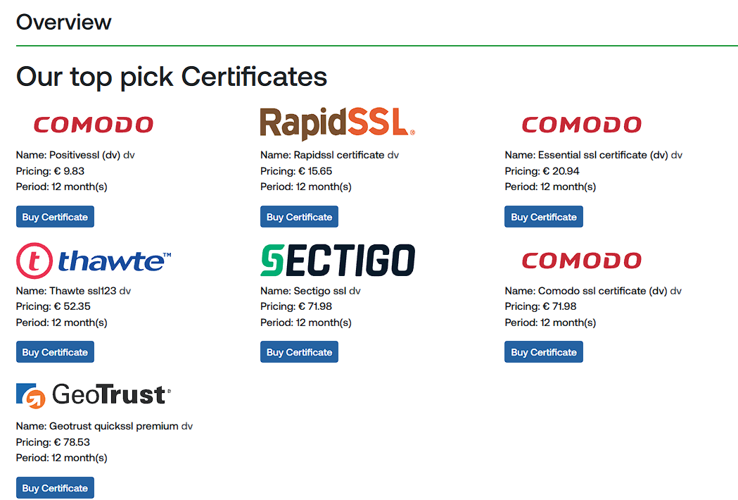 Buy Certificate