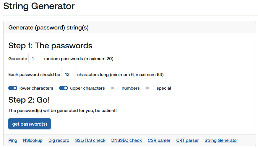 screenshot string generator